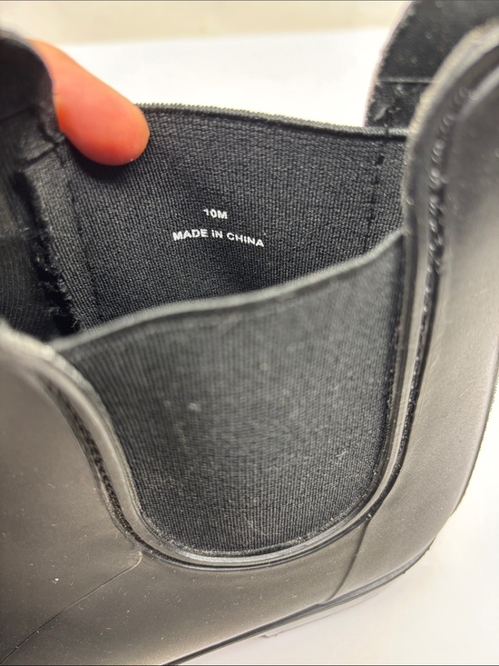 Banana Republic Black Slip-On Chelsea Rain Boots, SZ 10 M, 1(BA) main image 7